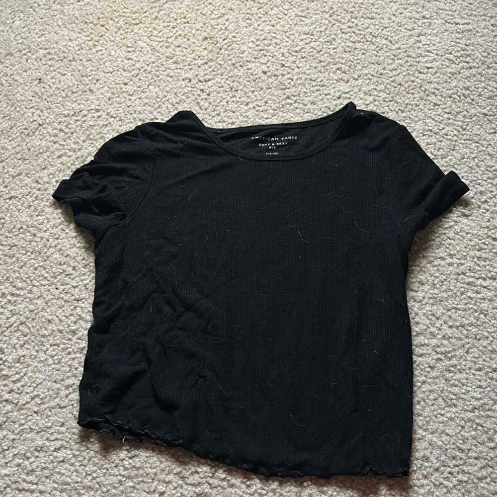 women’s ribbed short sleeve shirt